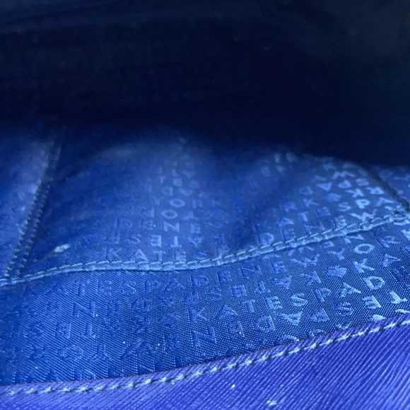 Kate Spade Newbury Lane Blue Bag purse tote - Picture 5 of 11